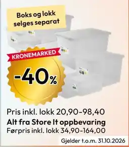 Gigaboks Alt fra Store It oppbevaring tilbud
