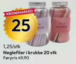 Gigaboks Neglefiler i krukke 20 stk tilbud