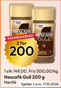 Gigaboks Nescafé Gull 200 g tilbud