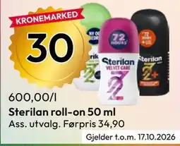 Gigaboks Sterilan roll-on 50 ml tilbud
