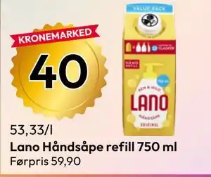 Lano Håndsåpe refill 750 ml