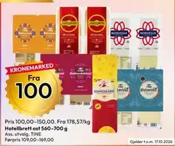 Gigaboks Hotellbrett ost tilbud