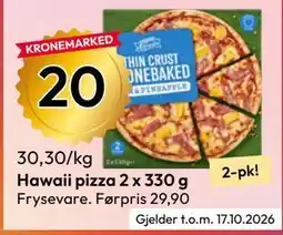 Gigaboks Hawaii pizza tilbud
