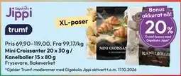 Gigaboks Mini Croissanter 20 x 30 g / Kanelboller 15 x 80 g tilbud
