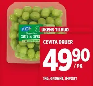 Meny CEVITA DRUER tilbud
