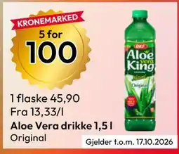 Gigaboks Aloe Vera drikke tilbud