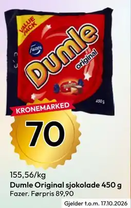 Gigaboks Dumle Original sjokolade tilbud