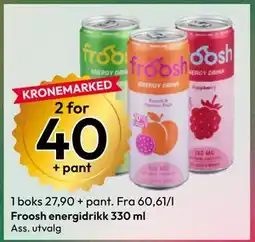 Gigaboks Froosh energidrikk tilbud