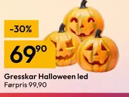 Gigaboks Gresskar Halloween led tilbud
