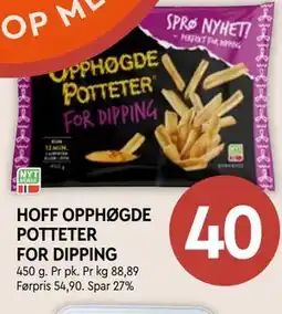 Coop Mega HOFF OPPHØGDE POTTETER FOR DIPPING tilbud