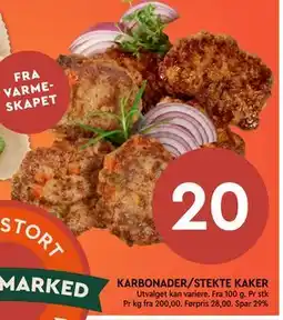 Coop Mega KARBONADER/STEKTE KAKER tilbud