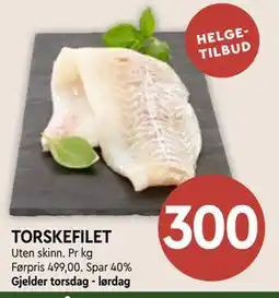 Coop Mega TORSKEFILET tilbud