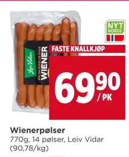 Meny Wienerpølser tilbud