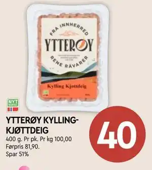 Coop Mega YTTERØY KYLLINGKJØTTDEIG tilbud