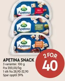 Coop Mega APETINA SNACK tilbud