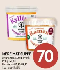 Coop Mega MERE MAT SUPPE tilbud