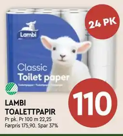 Coop Mega LAMBI TOALETTPAPIR tilbud