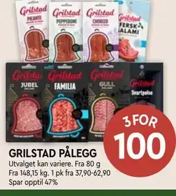 Coop Mega GRILSTAD PÅLEGG tilbud