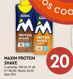 Coop Mega MAXIM PROTEIN SHAKE tilbud