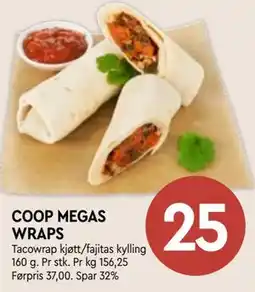 Coop Mega COOP MEGAS WRAPS tilbud