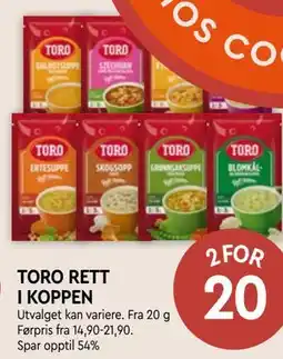 Coop Mega TORO RETT I KOPPEN tilbud