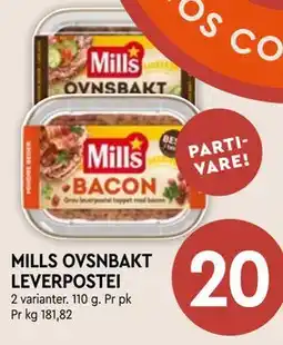 Coop Mega MILLS OVSNBAKT LEVERPOSTEI tilbud