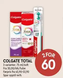 Coop Mega COLGATE TOTAL tilbud