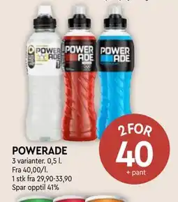 Coop Mega POWERADE tilbud