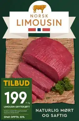 Coop Mega LIMOUSIN GRYTEKJØTT tilbud