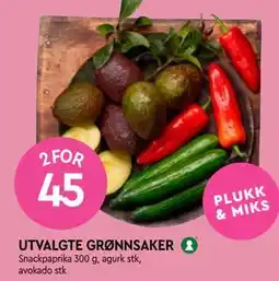Coop Mega UTVALGTE GRØNNSAKER tilbud