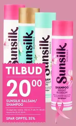 Coop Mega SUNSILK BALSAM/ SHAMPOO tilbud