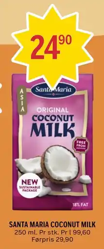 Coop Prix SANTA MARIA COCONUT MILK tilbud