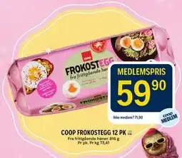 Coop Prix COOP FROKOSTEGG 12 PK tilbud
