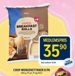 Coop Prix COOP MORGENSTYKKER 8 PK tilbud