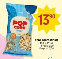 Coop Prix COOP POPCORN SALT tilbud