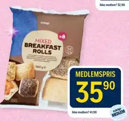 Coop Prix Mixed Breakfast Rolls tilbud