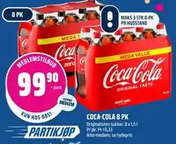 Coop Obs COCA-COLA 8 PK, Medlemspris tilbud