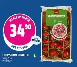 Coop Obs COOP SØDMETOMATER, Medlemspris tilbud