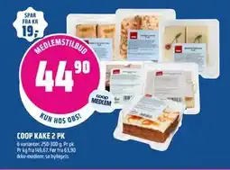 Coop Obs COOP KAKE 2 PK, Medlemspris tilbud