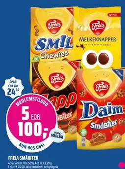 Coop Obs FREIA SMÅBITER, Medlemspris tilbud