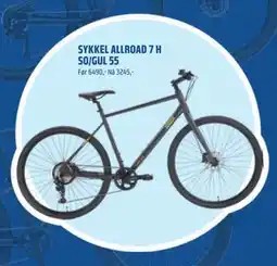 Coop Obs SYKKEL ALLROAD 7 H SO/GUL 55 tilbud
