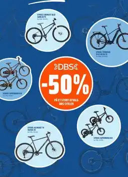 Coop Obs 50% PÅ ET STORT UTVALG DBS-SYKLER tilbud