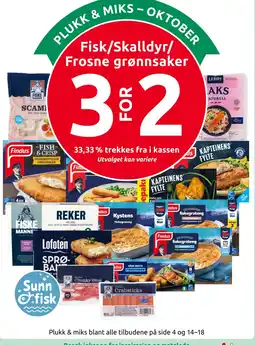 Joker Fisk/Skalldyr/Frosne grønnsaker tilbud