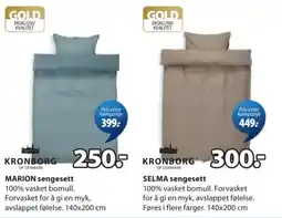 JYSK Kronborg Marion sengesett tilbud