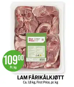 Kiwi First Price Lam Fårikål kjøtt tilbud