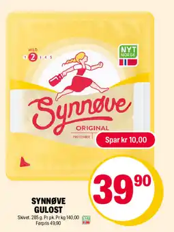Coop Extra Synnøve Gulost tilbud