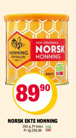 Coop Extra Honningcentralen norsk ekte honning tilbud