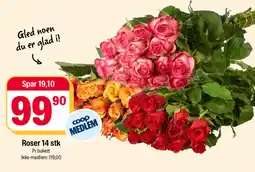 Coop Extra Roser 14 stk tilbud