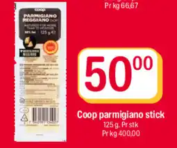 Coop Extra Coop parmagiano stick tilbud
