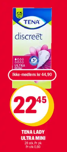 Coop Extra Tena lady ultra mini tilbud